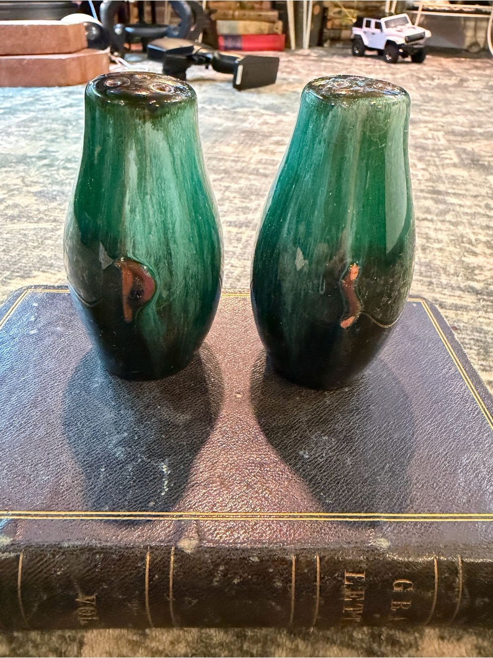 Mid-century vintage Blue Mountain Pottery salt and pepper shakers